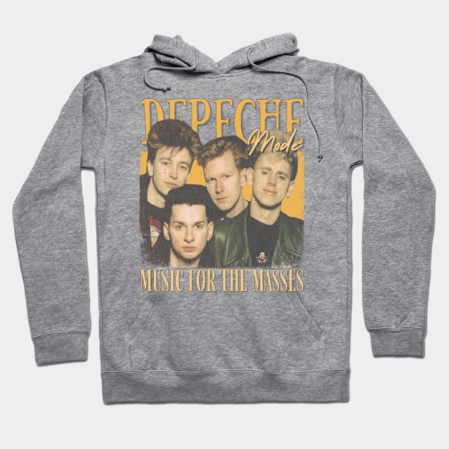 Depeche Mode Vintage 1980 // Music for the Masses Original Fan Design Artwork Hoodie by A Design for Life